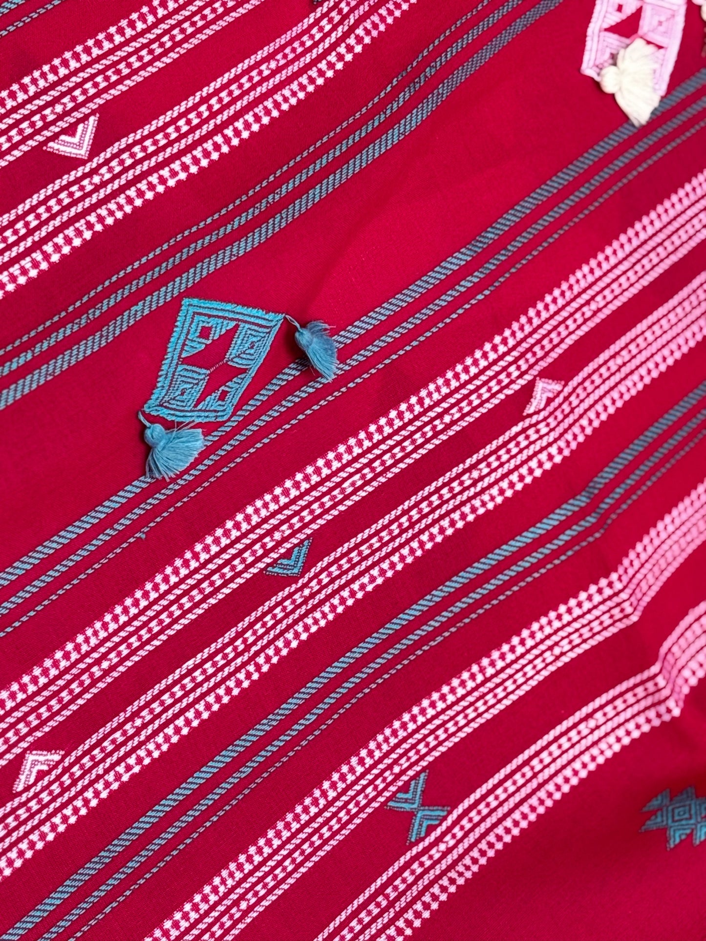 Rani Handwoven Heavy Bhujodi saree