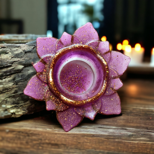 Lotus Tealight Resin Candle Holders