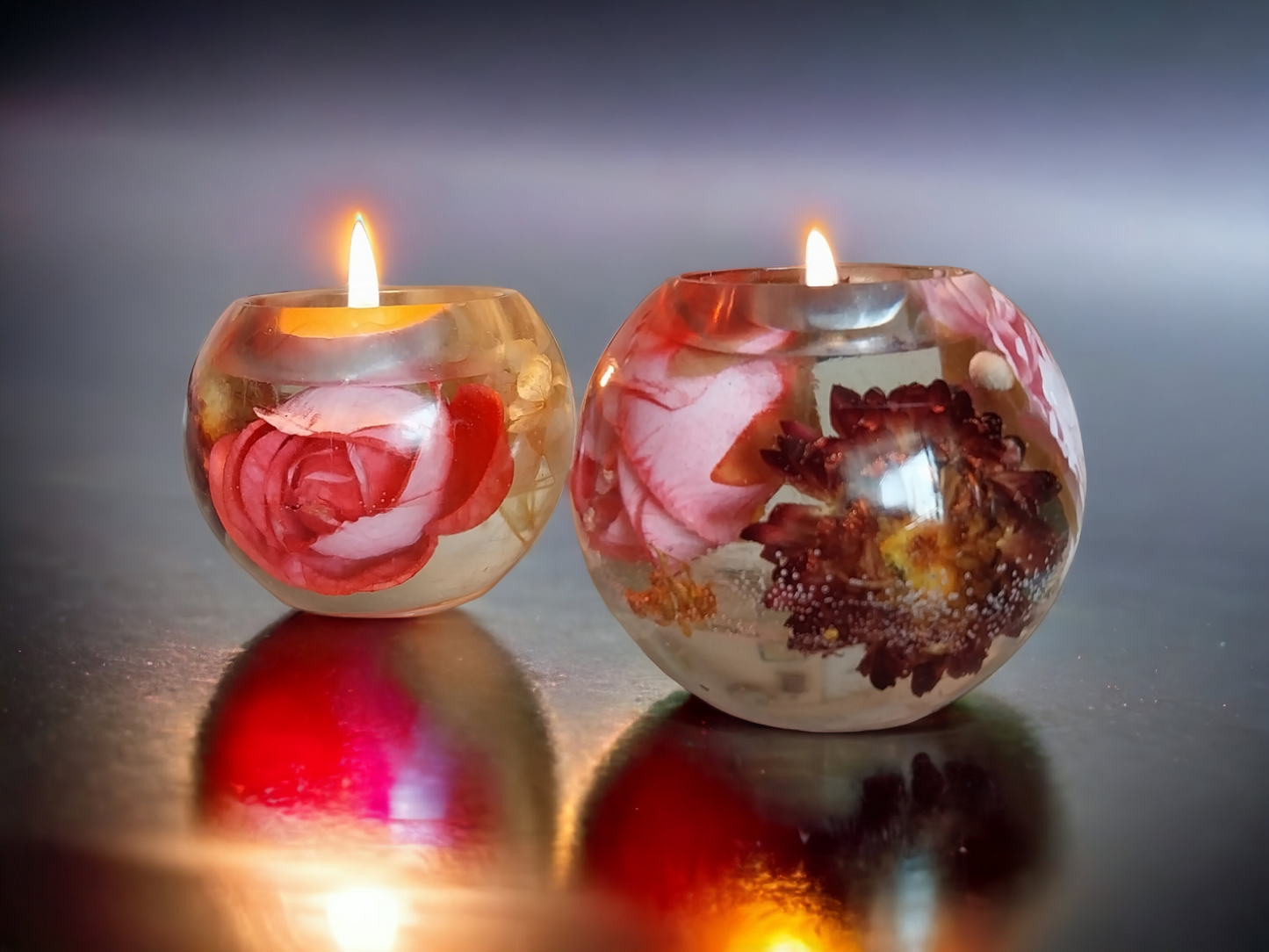 Lotus Tealight Resin Candle Holders