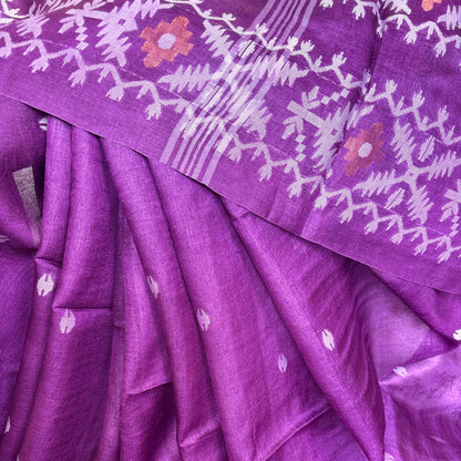 Pure Tussar silk saree - Rupacj Designs - Luxury Sustainable Indian womenswear | Artisan made | Slow Fashion- Occasion wear| Handcrafted In India