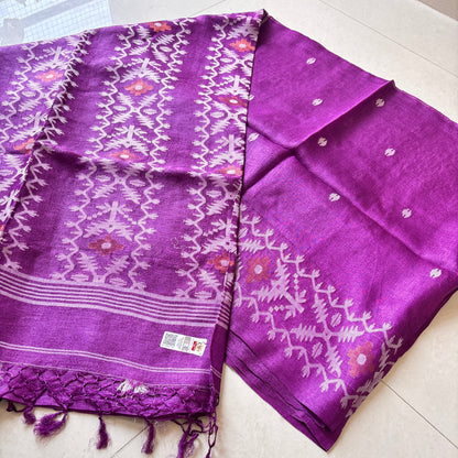 Pure Tussar silk saree - Rupacj Designs - Luxury Sustainable Indian womenswear | Artisan made | Slow Fashion- Occasion wear| Handcrafted In India