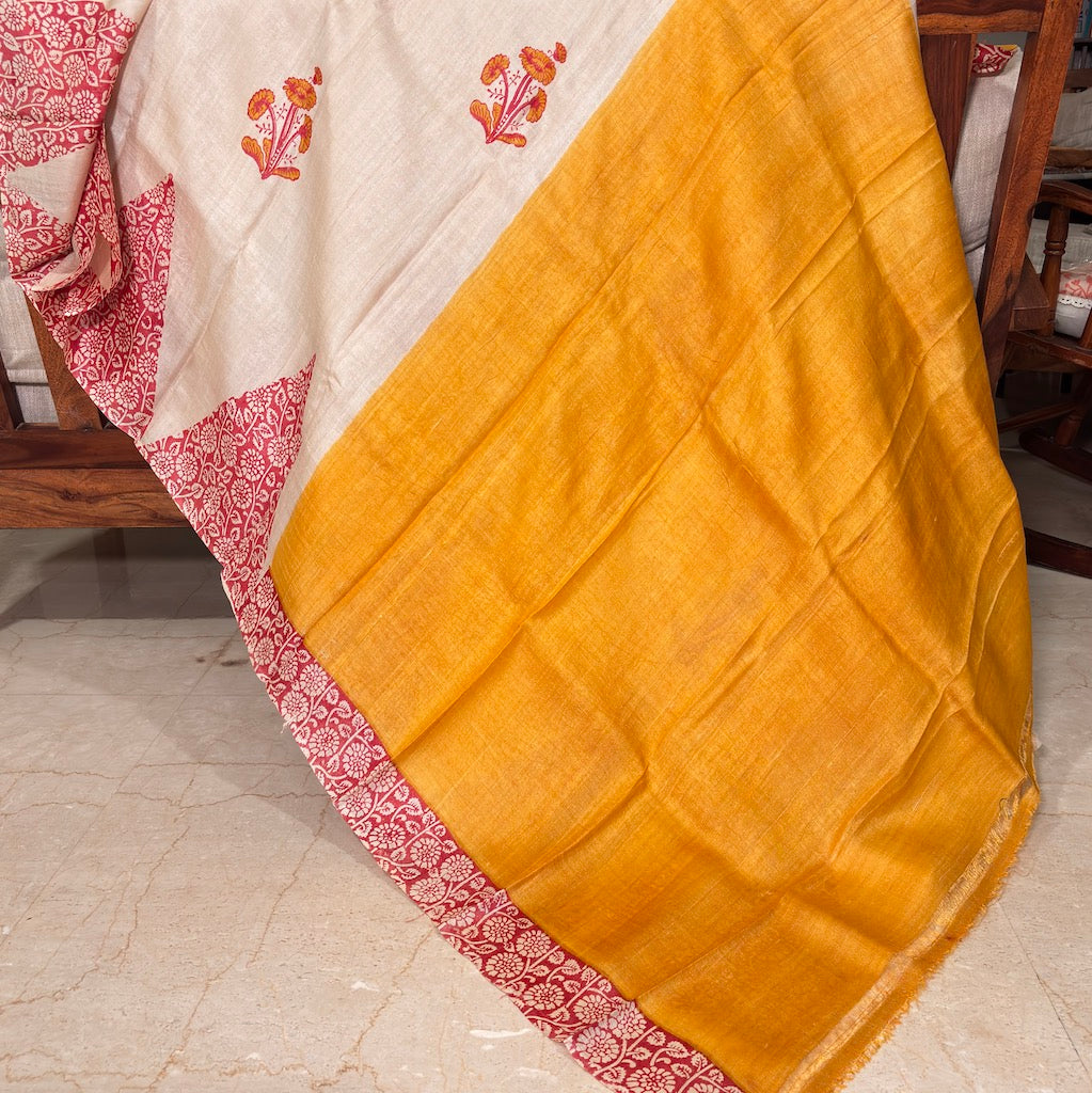 Jaswanti Pure tussar Silk Saree