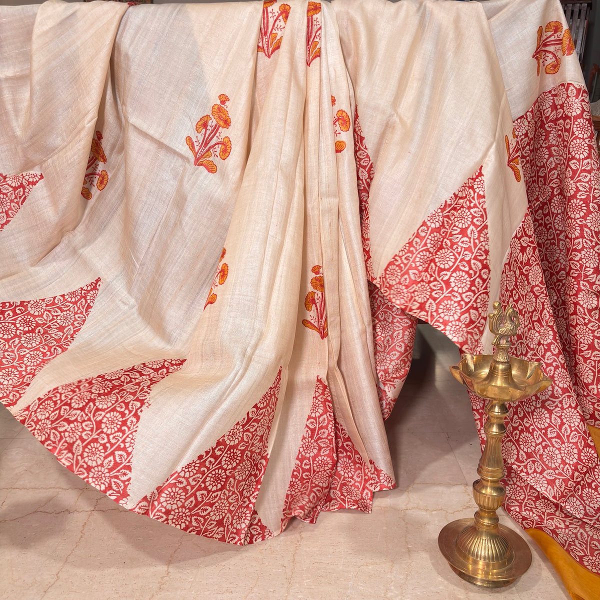 Jaswanti Pure tussar Silk Saree