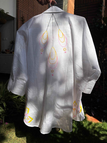 Handpainted Mul Cotton Co-ord Set